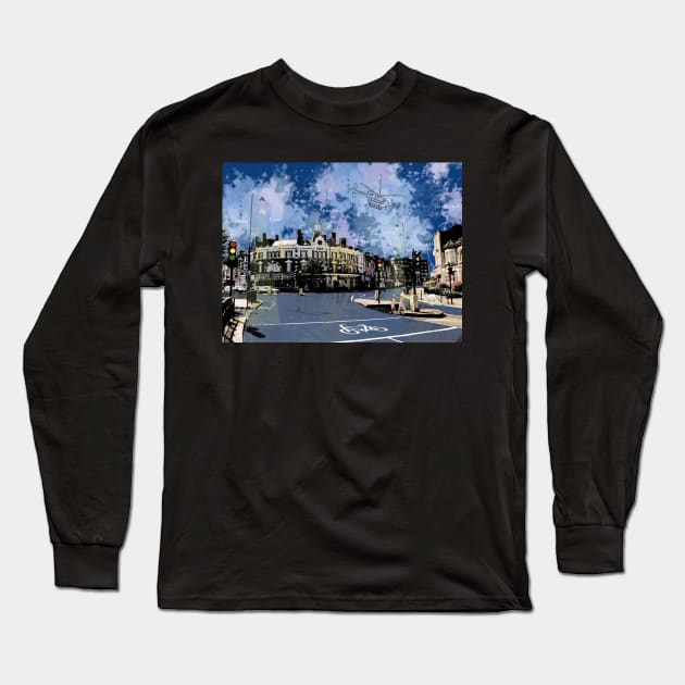 Amen Corner, Tooting, SW17, London Long Sleeve T-Shirt by Ludwig Wagner